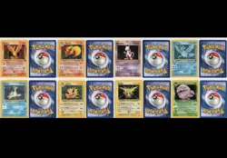Vintage Holo TCG Great Pokemon Lot - Zapdos Articuno Mewtwo Jolteon 3 Birds - Image 1