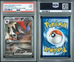 N'S ZOROARK EX PSA 9 2025 POKEMON JOURNEY TOGETHER #185/159 SIR MINT 5430 - Image 1