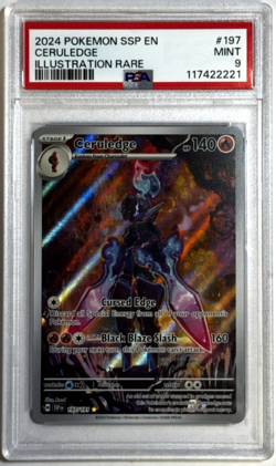 Ceruledge Illustration Rare PSA 9 MINT (2024) Pokemon Surging Sparks #197/191 - Image 1