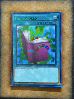 Yugioh Toon World LDS1-EN068 Ultra Rare 1st Ed GREEN NM - Image 1