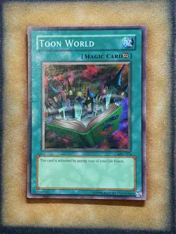 Yugioh Toon World MRL-076 Super Rare Original Print LP - Image 1