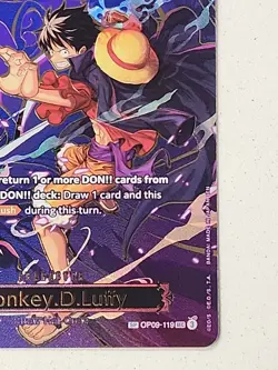 Monkey D. Luffy OP09-119 SEC SP English OP13 Carrying on His Will (Alt Art) - Image 5
