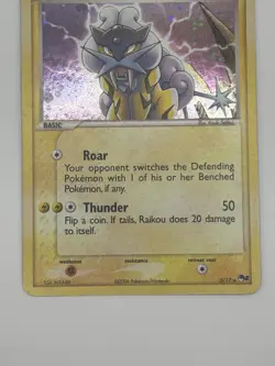 Raikou 3/17 POP Series Holo Rare Pokemon Card Series 2 Vintage 2006 LP+/NM- 3/17 - Image 4