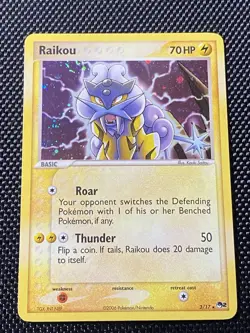 Raikou 3/17 Swirl POP Series Holo Rare LP Pokemon Card Series 2 Vintage 2006 - Image 1