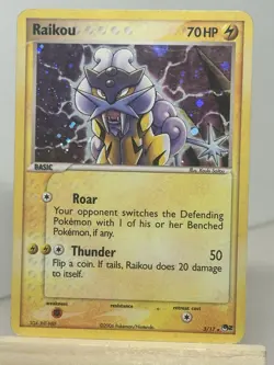 Raikou 3/17 POP Series Holo Rare Pokemon Card Series 2 Vintage 2006 LP/NM - Image 1