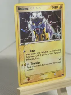 Raikou 3/17 POP Series Holo Rare Pokemon Card Series 2 Vintage 2006 LP/NM - Image 3