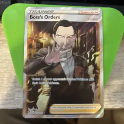 Boss's Orders (Full Art) 189/192 Swsh02: Rebel Clash Holo Pokemon TCG NM damage - Image 1