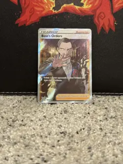 Boss's Orders (Full Art) 189/192 Swsh02: Rebel Clash Holo Pokemon Card TCG NM/M - Image 1