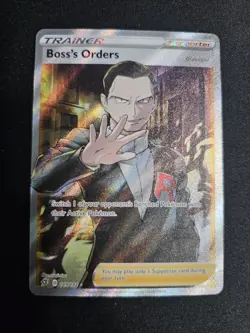 Boss's Orders (Full Art) 189/192 Swsh02: Rebel Clash Holo - Pokemon TCG Card NM - Image 2