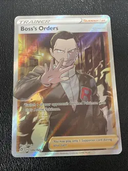 Boss's Orders (Full Art) 189/192 Swsh02: Rebel Clash Holo - Pokemon TCG Card NM - Image 1