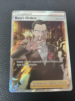 Boss's Orders (Full Art) 189/192 Swsh02: Rebel Clash Holo - Pokemon TCG Card NM - Image 1