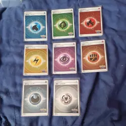 All 8 Stamped , Pokemon GO, Holo Energy Cards - Pokemon TCG - Image 1