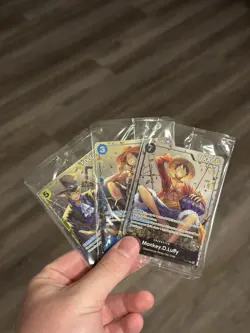 One Piece TCG Tin Promo Cards Set Sealed - Image 1