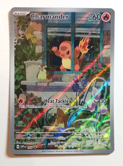 Charmander 044 Sv: Scarlet & Violet Black Star Promo Card Holo Obsidian Flames - Image 2