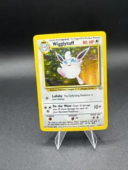 Pokemon TCG Wigglytuff Holo Rare Card Jungle Series 16/64 Hp - Image 1