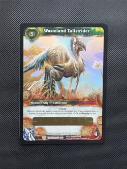 World of Warcraft TCG Wasteland Tallstrider Unused Loot Card Swift Shorestrider - Image 1