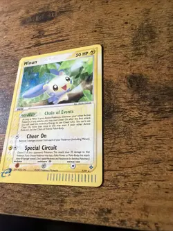 Pokemon TCG EX Dragon Minun 7/97 Reverse Holo Rare Card - Image 2