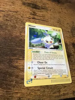 Pokemon TCG EX Dragon Minun 7/97 Reverse Holo Rare Card - Image 3