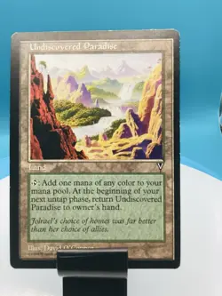 Magic: The Gathering Land Undiscovered Paradise Vision Rare Card - Image 3