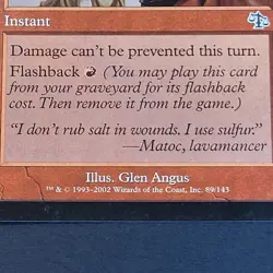 MTG Card - 1x Flaring Pain - Judgment - LP - Vintage - Red - Magic The Gathering - Image 3