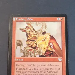MTG Card - 1x Flaring Pain - Judgment - LP - Vintage - Red - Magic The Gathering - Image 5