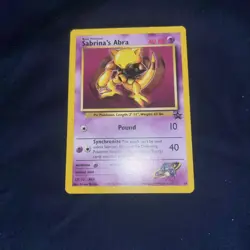 Sabrina's Abra 19 Promo Wizards Black Star Promos Pokemon Card - Image 2