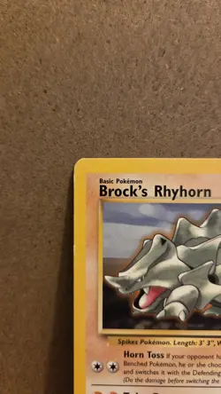 Brock's Rhyhorn Gym Heroes 22/132 Rare non-holo LP - ungraded Pokemon Card - Image 3