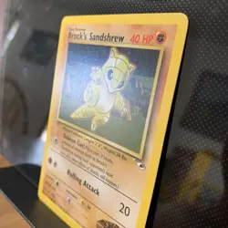 Pokemon TCG Brock's Sandshrew Gym Heroes 71/132 Unlimited Common Card NM - Image 2