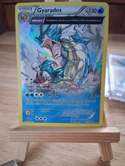 Pokemon Gyarados TCG Reverse Holo Rare Card 21/98 XY Ancient Origins LP - Image 1