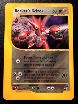 Rocket's Scizor WoTC Best of Game Black Star Promo 4 Pokemon Card Near Mint - Image 1