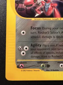 Rocket's Scizor WoTC Best of Game Black Star Promo 4 Pokemon Card Near Mint - Image 5