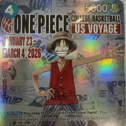 One Piece Monkey.D.Luffy US College Basketball Promo Card 2/9 St John's In-Hand - Image 2