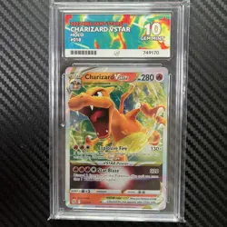 ACE 10 Charizard VSTAR 018/172 HOLO Pokemon Card SWSH Brilliant Stars GEM MINT - Image 1