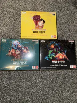 One Piece Card Game OP-06 OP-07 OP-08 Booster Box BRAND NEW SEALED Set of 3 - Image 1