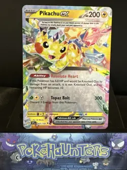 Pokemon Card Pikachu EX 057/191 Surging Sparks Double Rare Near Mint - Image 1