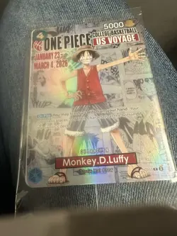 One Piece Monkey D. Luffy US Voyage NCAA Promo Card St John’s 2/6/2026 Sealed - Image 1