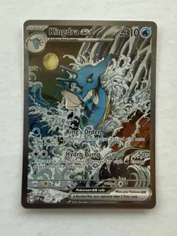 Pokemon Kingdra ex Full Art Ultra Rare Holo SVP EN 131 310 HP EX Card - Image 1