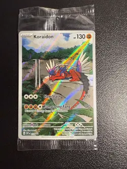 Koraidon 014 Sv: Scarlet & Violet Holo SEALED PROMO Full Art Pokemon Card - Image 1