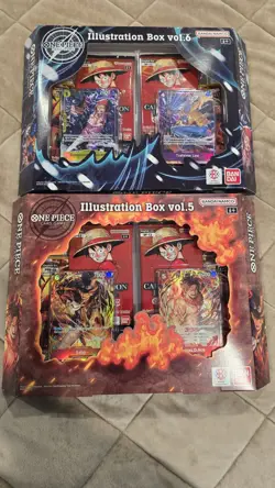 Bandai One Piece Card Game Illustration Box Vol 5 & Vol 6 Booster Promo - Image 1