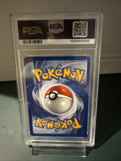 1999 Pokemon TCG Alakazam Base Set Holo Unlimited Rare Card 1/102 PSA 7 - Image 2