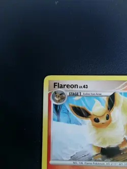 Pokemon Card Flareon 19/100 D&P Majestic Dawn Non-Holo Rare - Image 2