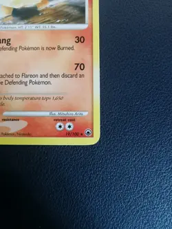 Pokemon Card Flareon 19/100 D&P Majestic Dawn Non-Holo Rare - Image 5