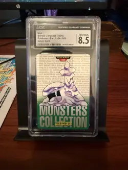 1996 Pokemon Carddass Muk No.089 Bandai Green Card CGC 8.5 NM/Mint+ - Image 1