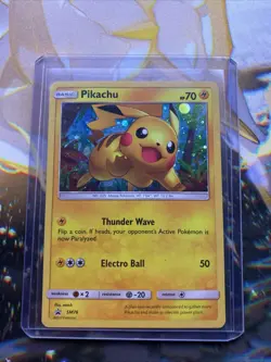Pokemon Pikachu TCG Black Star Promo Holo Card SM76 - Image 1
