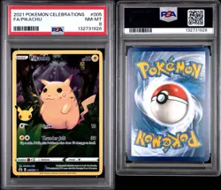 Pokemon Pikachu TCG Celebrations Card 005/025 25th Anniversary PSA 8 - Image 3