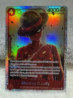 Monkey D. Luffy OP12-015 SR Legacy of the Master - ONE PIECE Card Game ENGLISH - Image 1