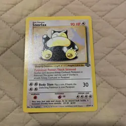 Pokemon Card - Snorlax Jungle 27/64 Rare 1st Edition Non-Holo Pocket Monsters - Image 1