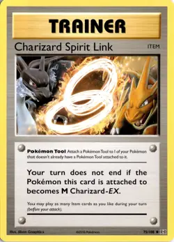 Charizard Spirit Link 75/108 XY - Evolutions Pokemon Card TCG - Image 1