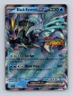 Black Kyurem 048 2024 Pokemon Surging Sparks RR Stamped Promo Card NM+ (a) - Image 1