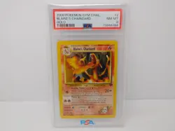 2000 Pokemon Gym Challenge Blaine's Charizard card 2/132 PSA 8 NM-MT - Image 2
